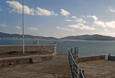 webcam de la tour royale à toulon, vu sur la rade