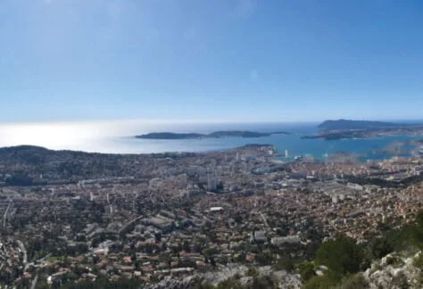 webcam du faron, vu sur la rade de toulon