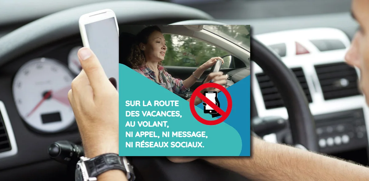 Au volant, ni appel, ni message, ni réseaux sociaux