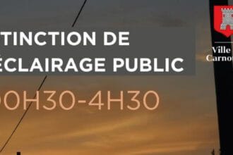 Ville de Carnoules | Extinction de l’éclairage public 💡