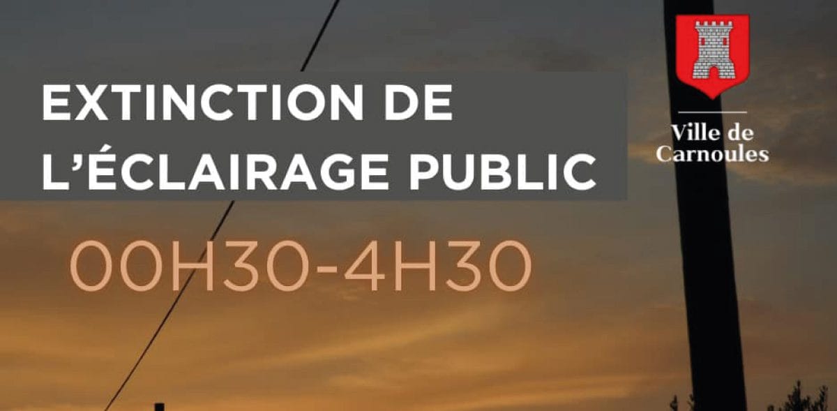 Ville de Carnoules | Extinction de l’éclairage public 💡