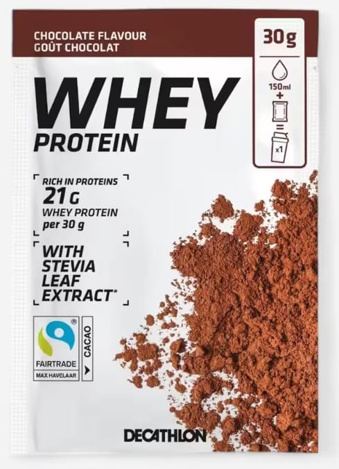 Rappel de produit : WHEY PROTEIN CHOCOLAT 30G de la marque Decathlon